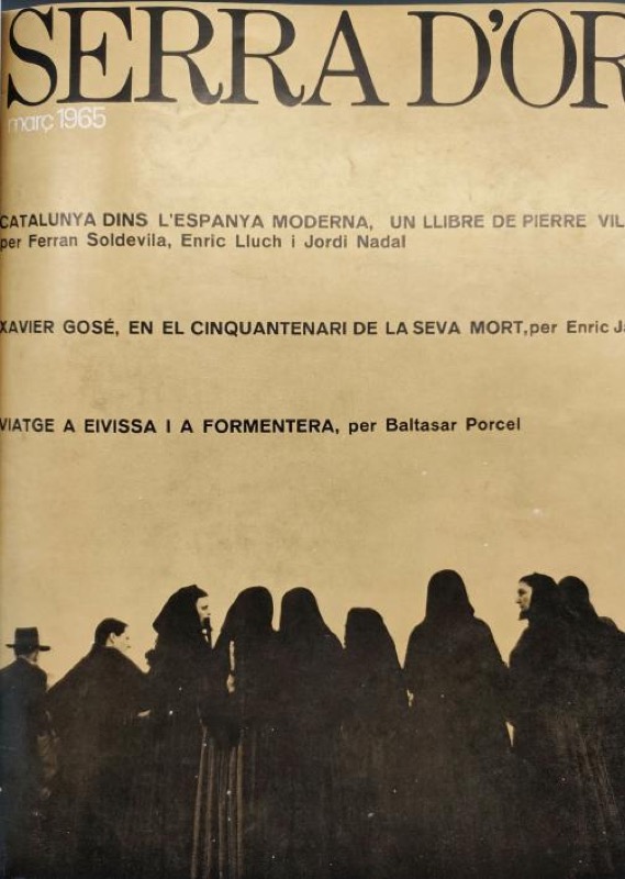 Figura 9. Fotografía de Oriol Maspons en la portada de la revista Serra d'Or <a href=