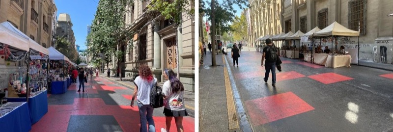 Vista tercer tramo etapa inicial https://dasicfernandez.com/portfolio/paseobandera/ https://amosantiago.cl/ya-esta-listoel-paseo-bandera-la-experiencia-peatonal-mas-colorida-del-centro-de-santiago/